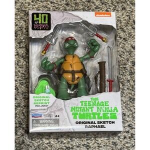 TMNT Raphael Original Sketch Action Figure 40th Anniversary Playmates Toys 80954